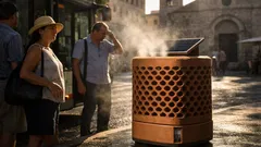 Isola di calore urbana: la terracotta che rinfresca la città senza elettricità