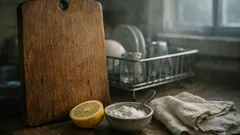 Come eliminare l’odore di aglio e cipolla dal tagliere in legno in 6 passaggi