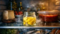 Odore di frigo? Prova il barattolo con bucce di limone e alcol: risultato in 24–72 ore