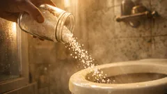 Sale grosso nel WC tutta la notte: il trucco semplice per togliere odori e patina