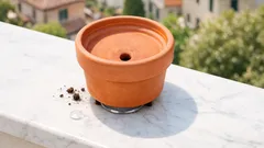 Il trucco del colino nel vaso per migliorare il drenaggio e dire addio ai ristagni