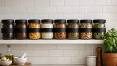 Come riutilizzare i barattoli di marmellata per organizzare la dispensa (con vernice chalk)